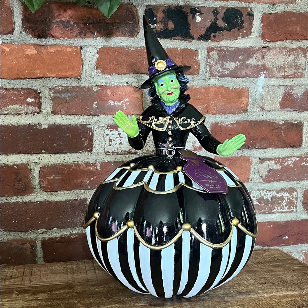 Striped Witch Figurine